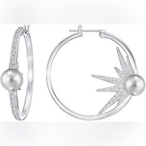 Fantastic hoop Swarovski earrings